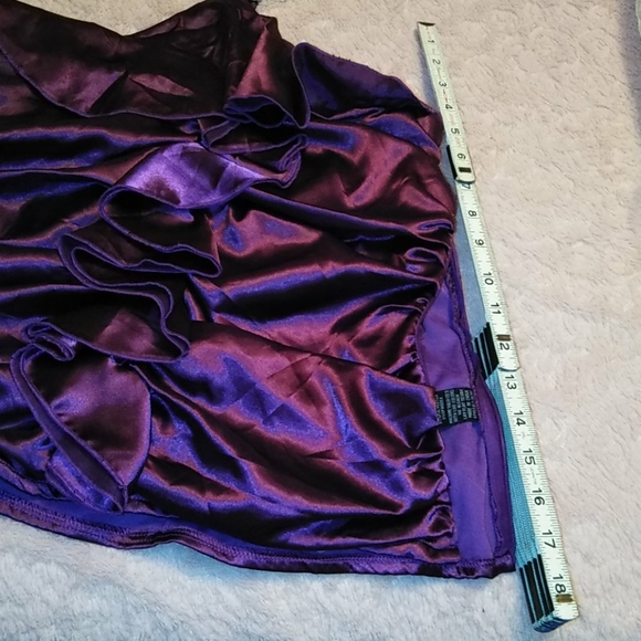 💜 Purple Ruffled 💜Halter Chain Detail 💜Necklace - Picture 11 of 12